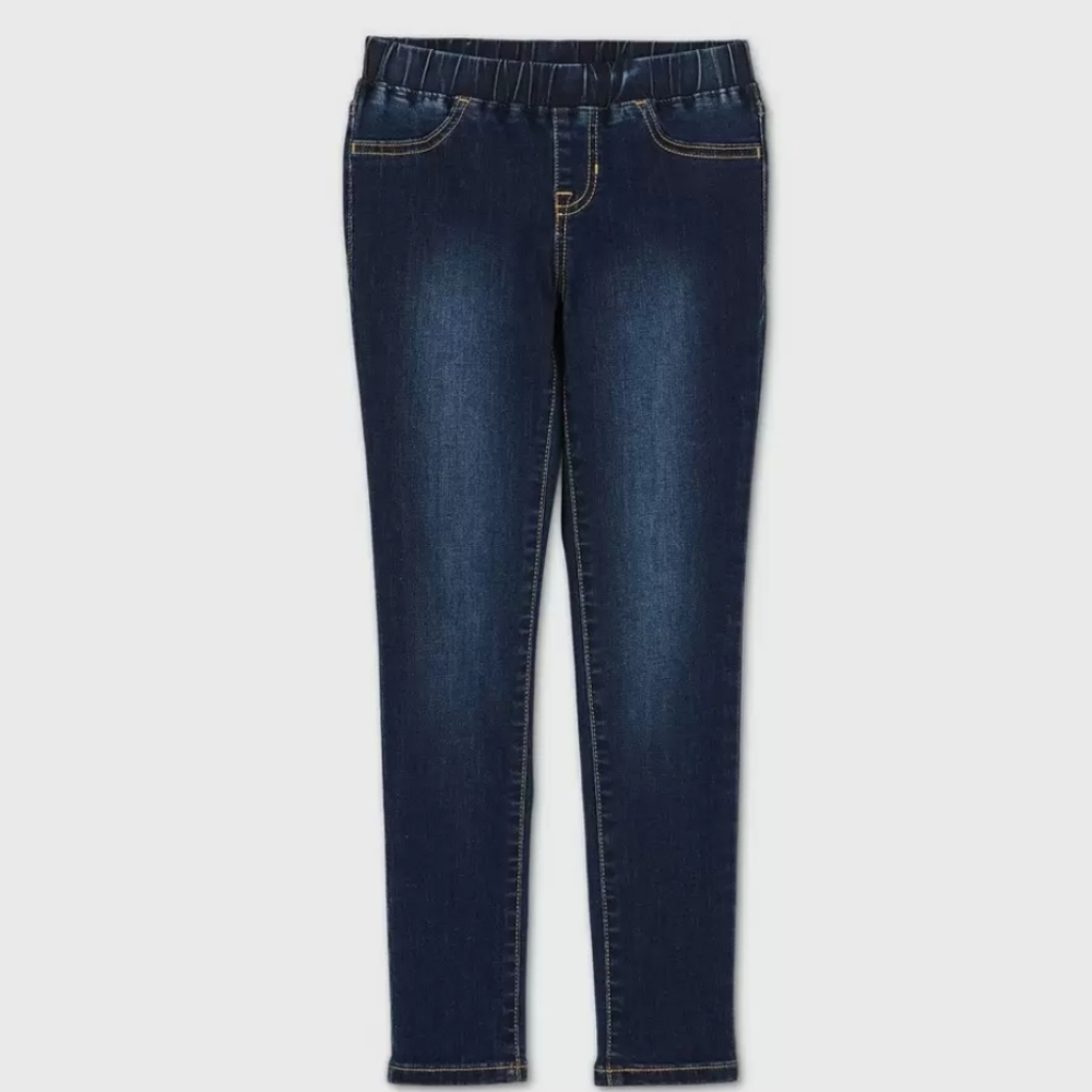New! Cat & Jack Girls Blue Super Stretch Jeggings